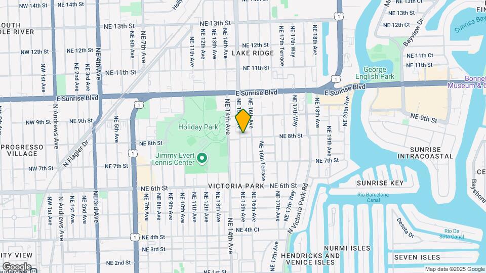 1501 NE 8th St Map and Location Details