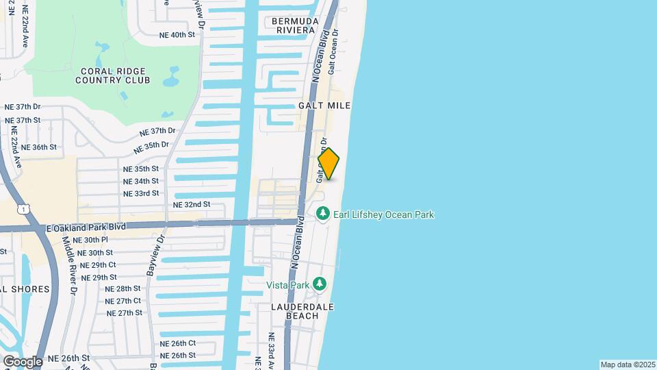 3410 Galt Ocean Dr Mapa y Detalles de la Ubicación