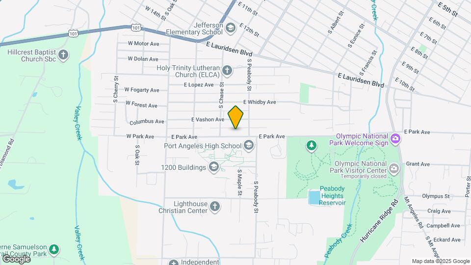 321 E Park Ave Map and Location Details