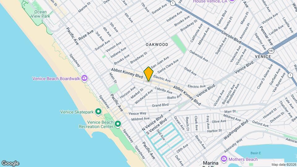 1217 Cabrillo Ave Map and Location Details
