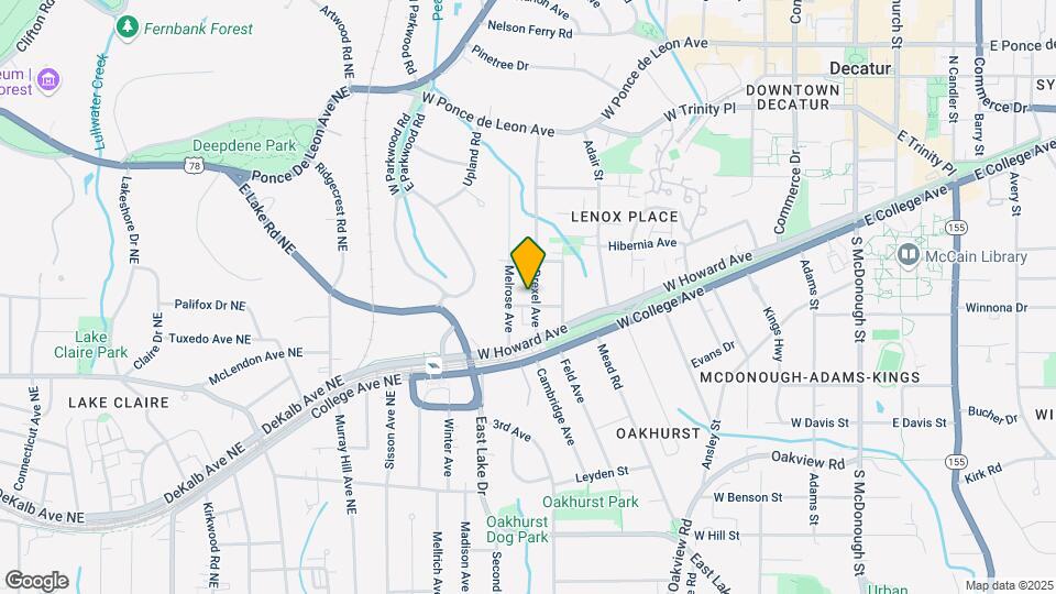 206 Drexel Ave-Unit -4 Map and Location Details