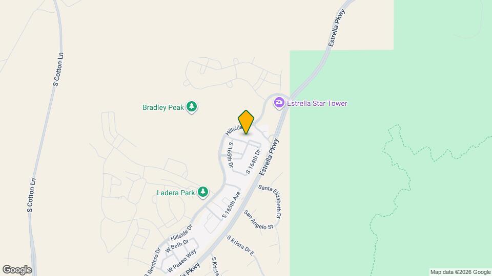 16512 W Desert Ln Map and Location Details