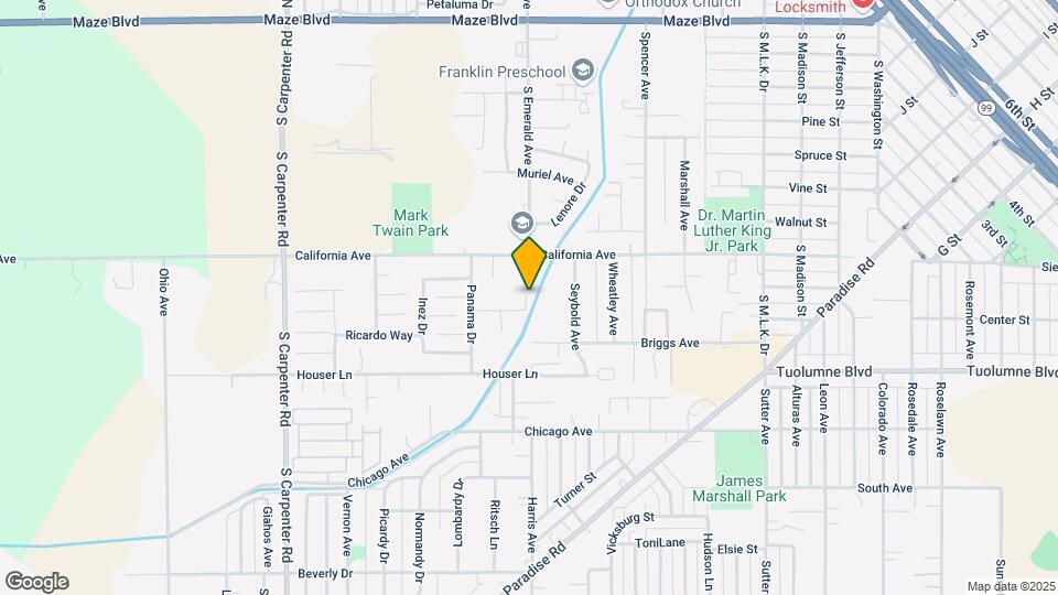 1001 Florence Ave Map and Location Details