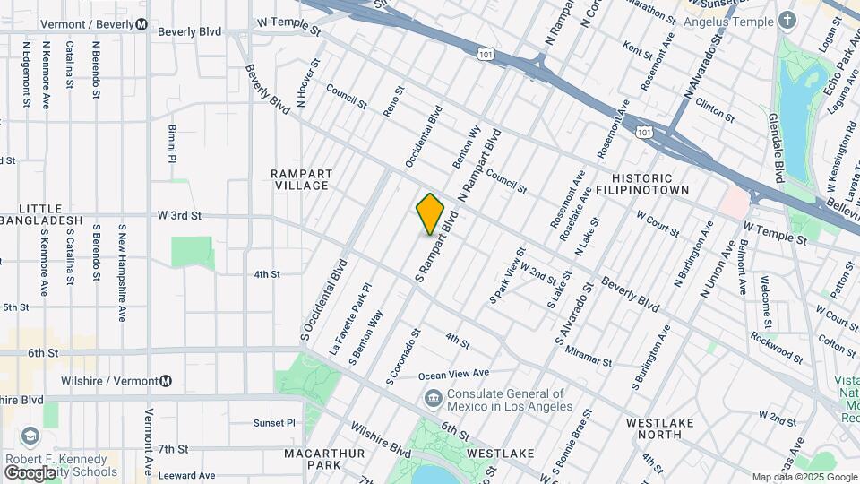 215 S Rampart Blvd Map and Location Details