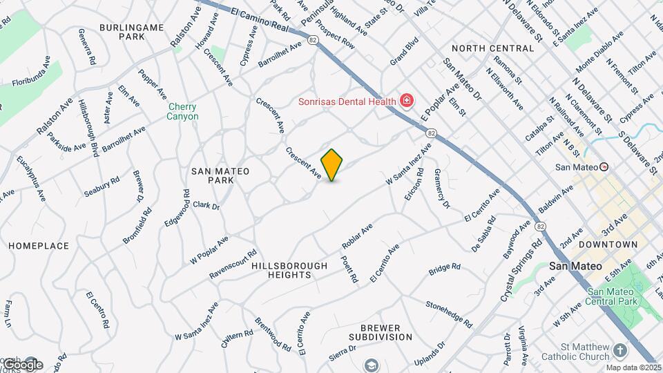 195 W Poplar Ave Map and Location Details