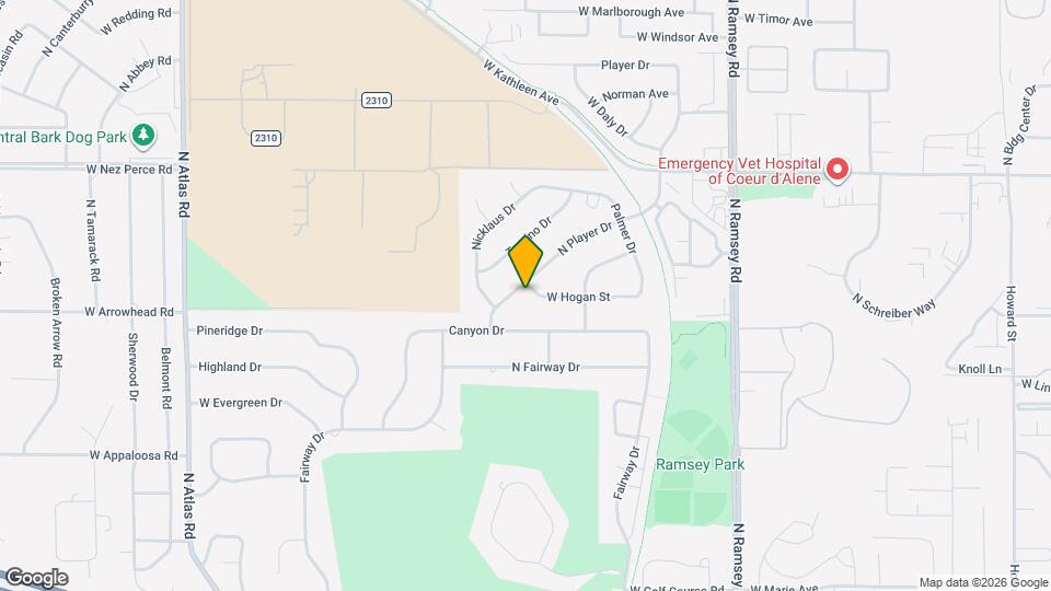 2120 W Hogan St Map and Location Details