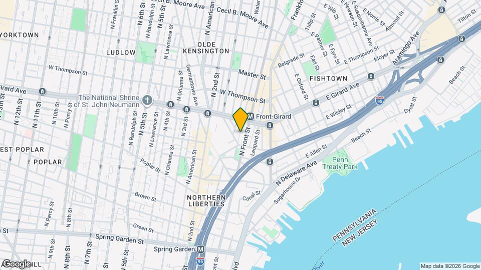 1117 Hope St Map and Location Details