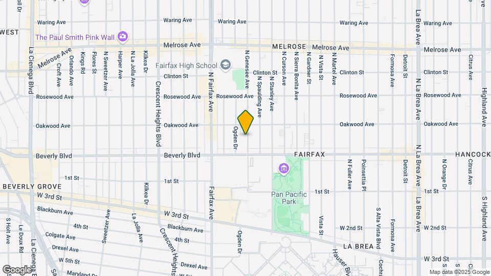 341 N Genesee Ave Map and Location Details