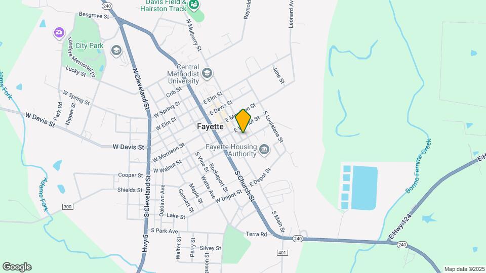 210 E Hackberry St Map and Location Details