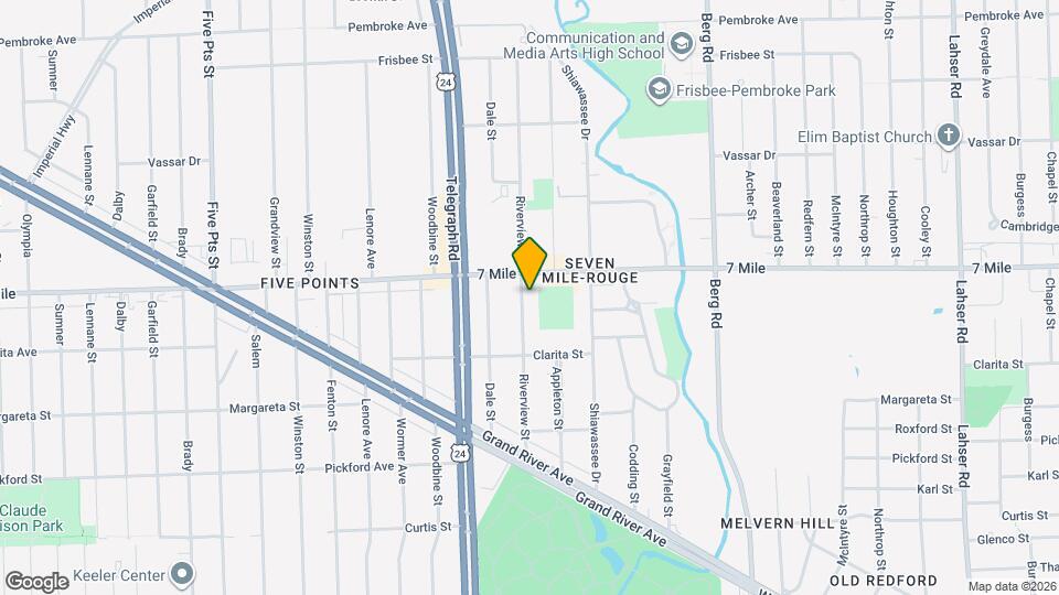 19010 Riverview St Map and Location Details