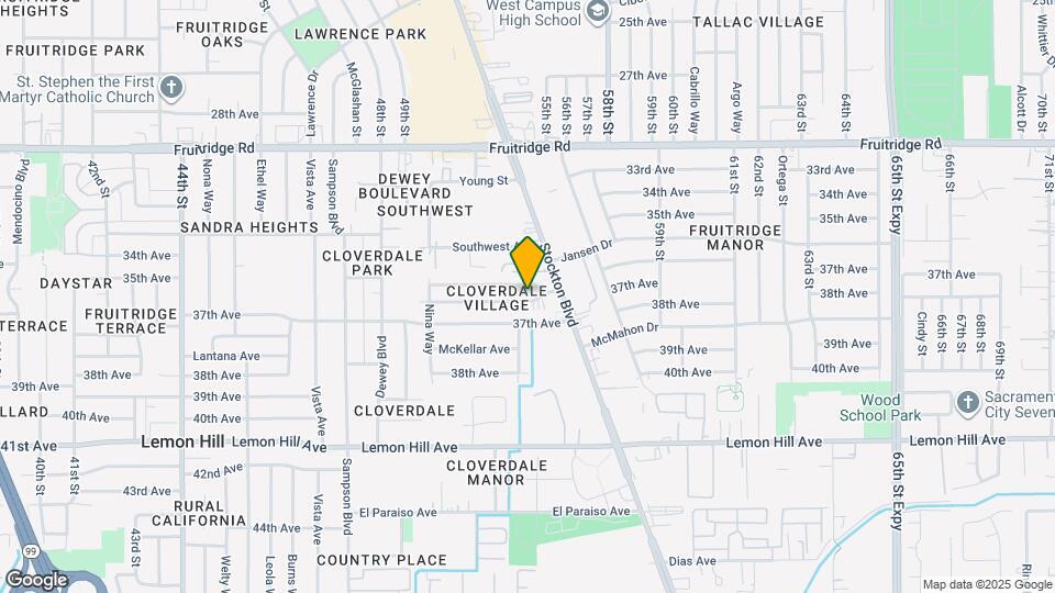 5321 Thurman Way Map and Location Details