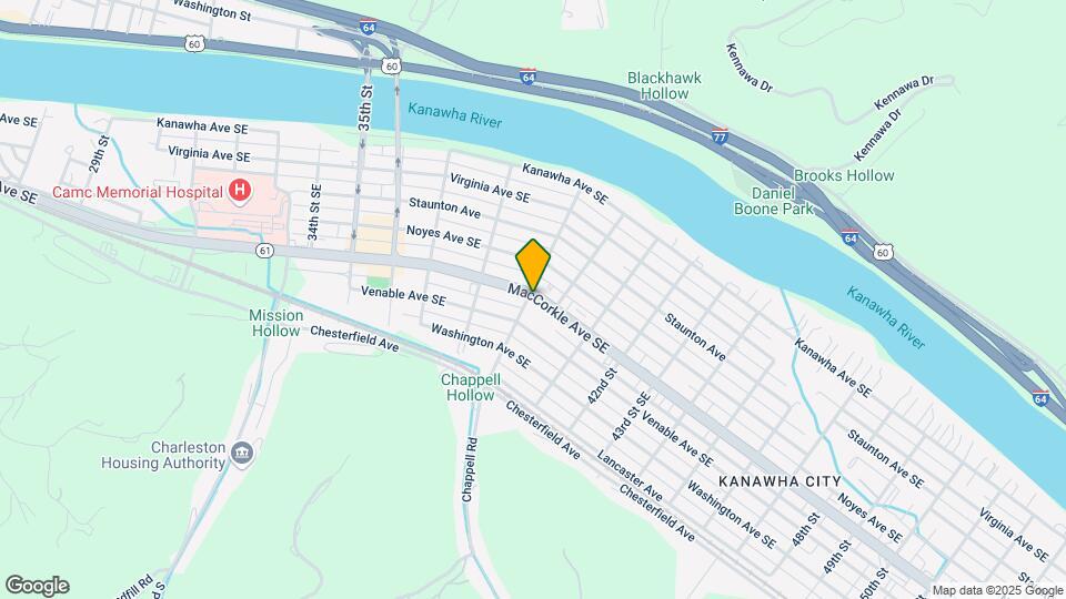 Kanawha Village Apartments Inc Mapa y Detalles de la Ubicación
