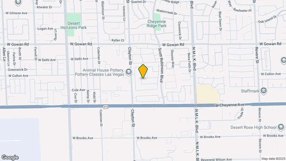 3334 Steppe St Map and Location Details