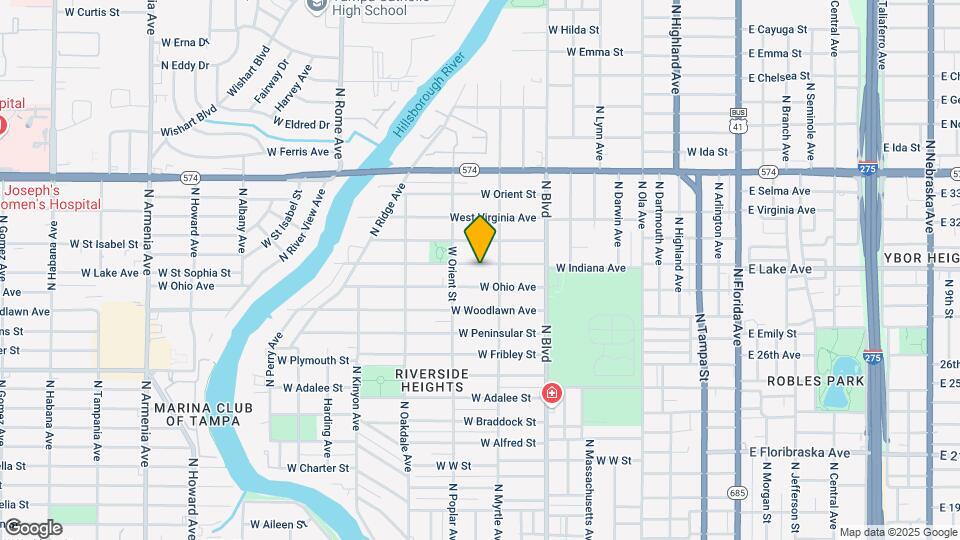 812 W Indiana Ave Map and Location Details