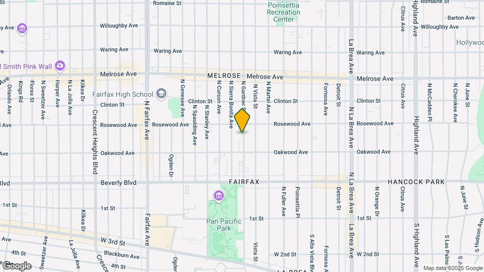 439 N Gardner St Mapa y Detalles de la Ubicación