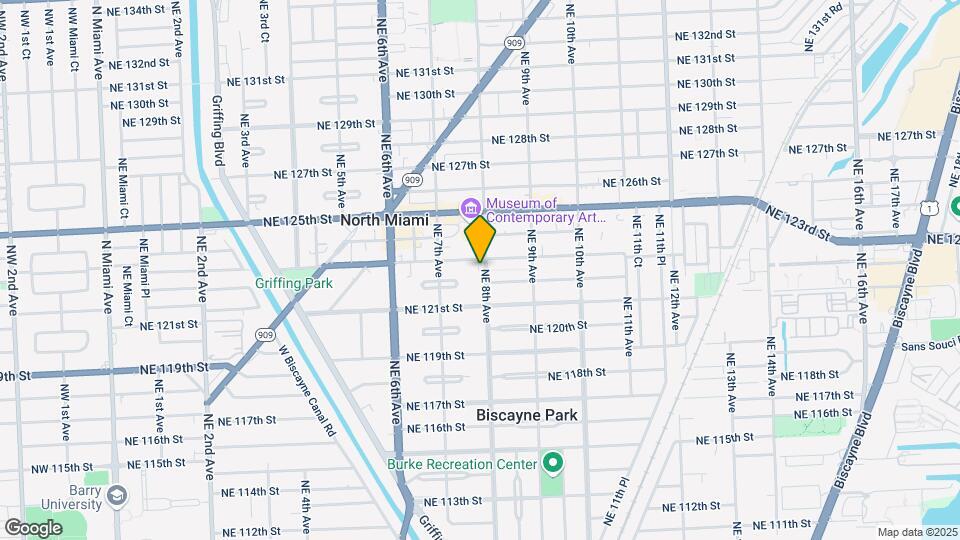 12230 NE 8th Ave Map and Location Details