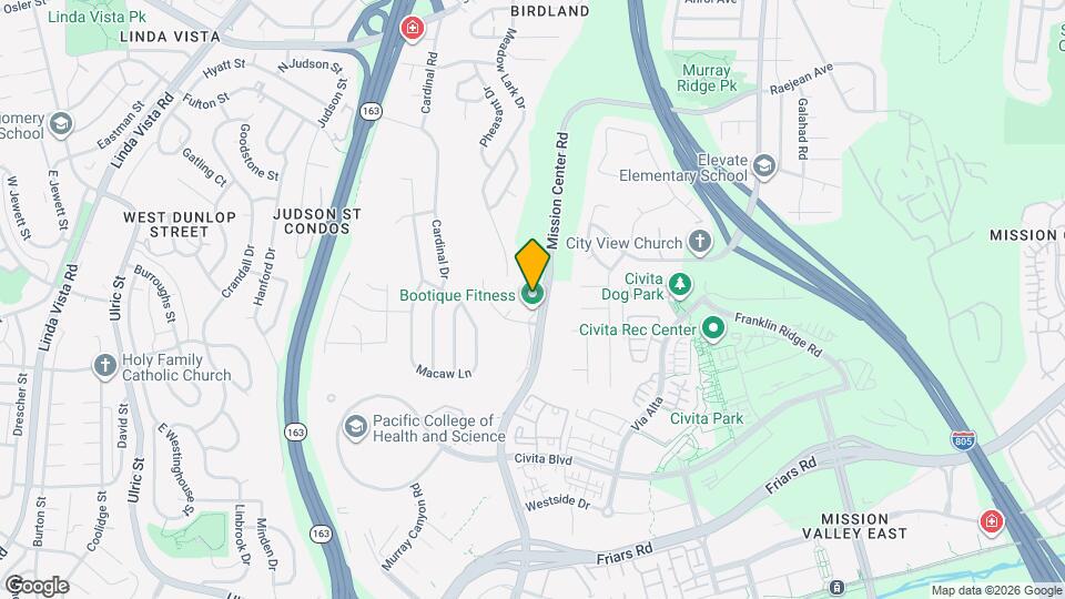 5980 Mission Center Rd Map and Location Details