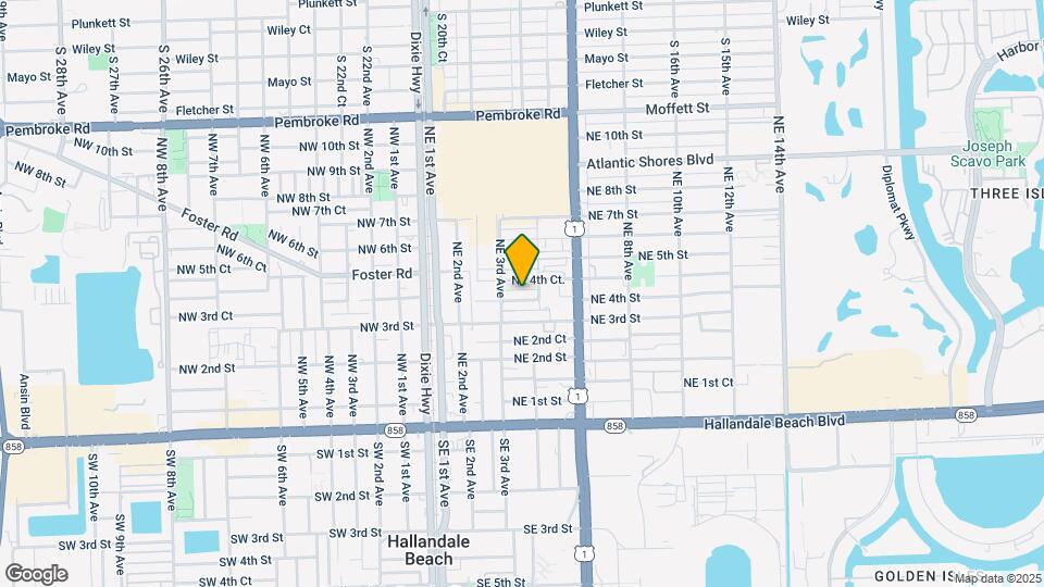 317 NE 4th St Map and Location Details
