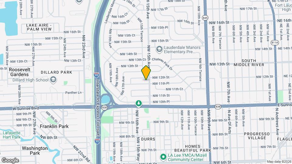 1511 NW 11th Pl Map and Location Details