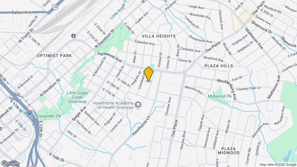 1701 Parson St Map and Location Details