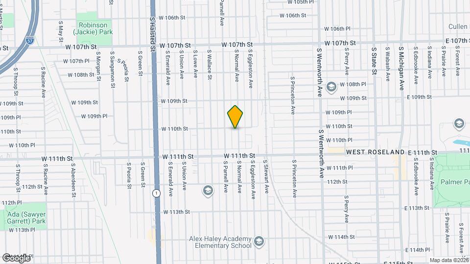 11004 S Normal Ave Map and Location Details