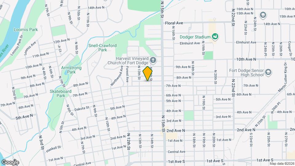 1322 7th Ave N Map and Location Details