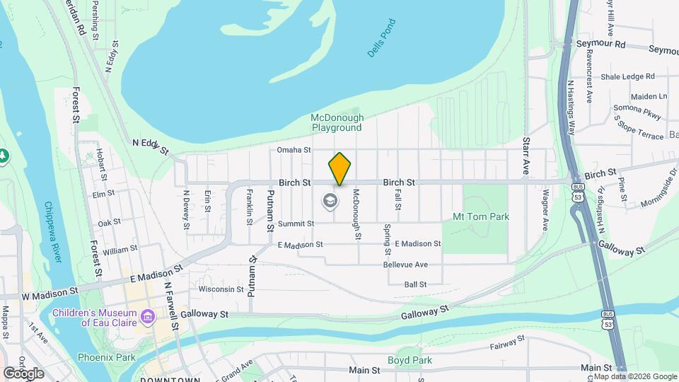 545 Balcom St Map and Location Details