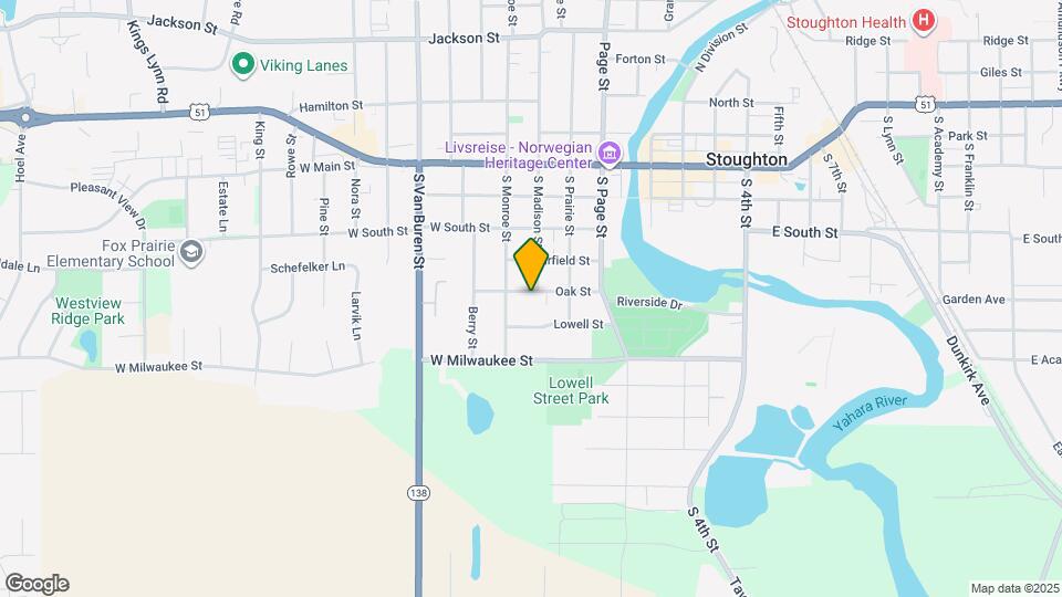 509 Oak St, Unit #2 Mapa y Detalles de la Ubicación