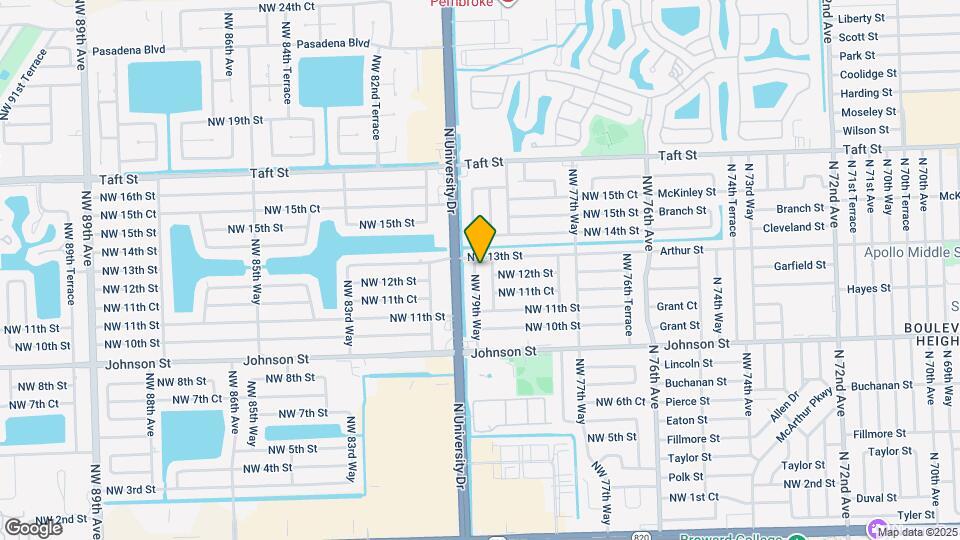 1201 NW 79th Way Map and Location Details