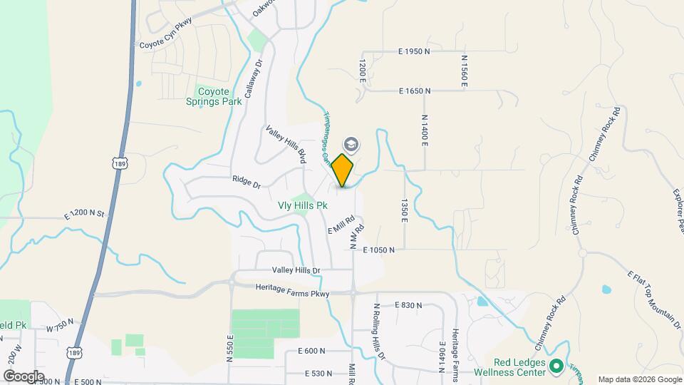 1150 N Cottonwood Cir Map and Location Details
