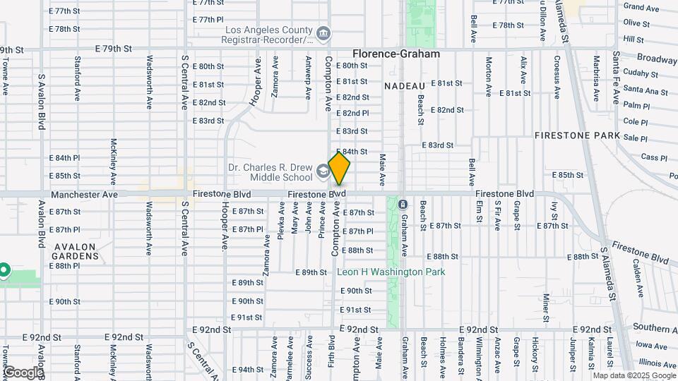 1501 Firestone Blvd Mapa y Detalles de la Ubicación