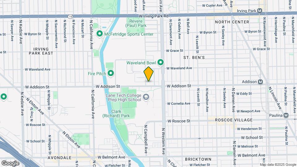 2450 W Addison St, Unit 1B Map and Location Details