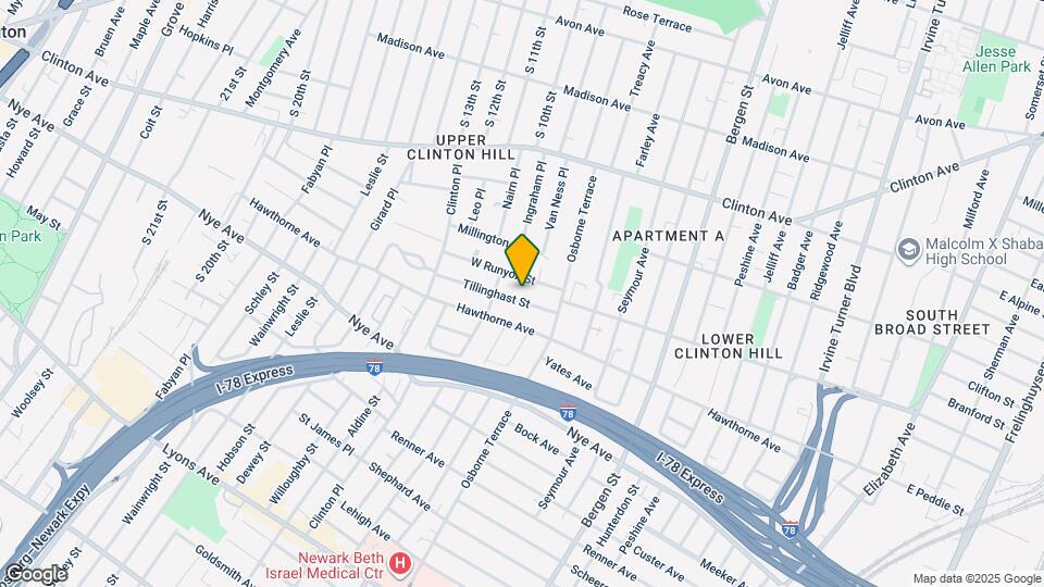 31-33-33 Tillinghast St Map and Location Details