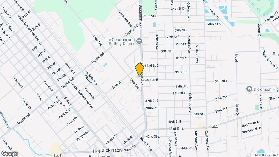 3300 Dickinson Ave Map and Location Details