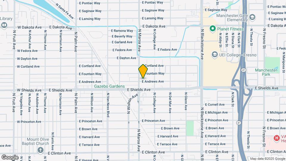919 E Andrews Ave Map and Location Details
