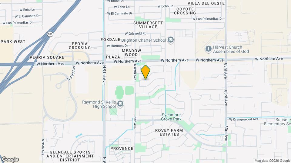 8851 W Augusta Ave Map and Location Details