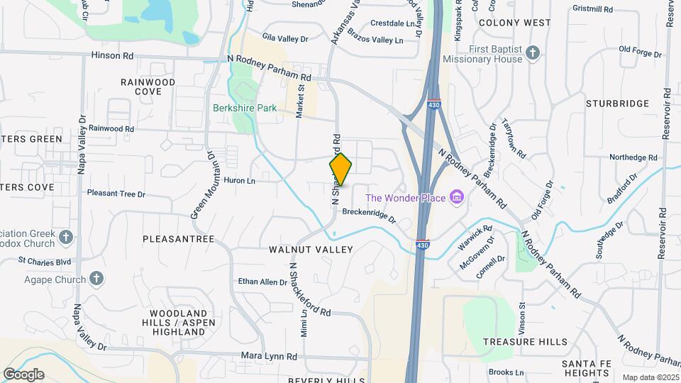 1401 N Shackleford Rd Map and Location Details