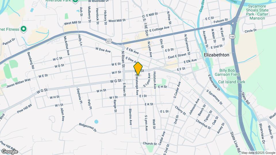 112 S Watauga Ave Mapa y Detalles de la Ubicación