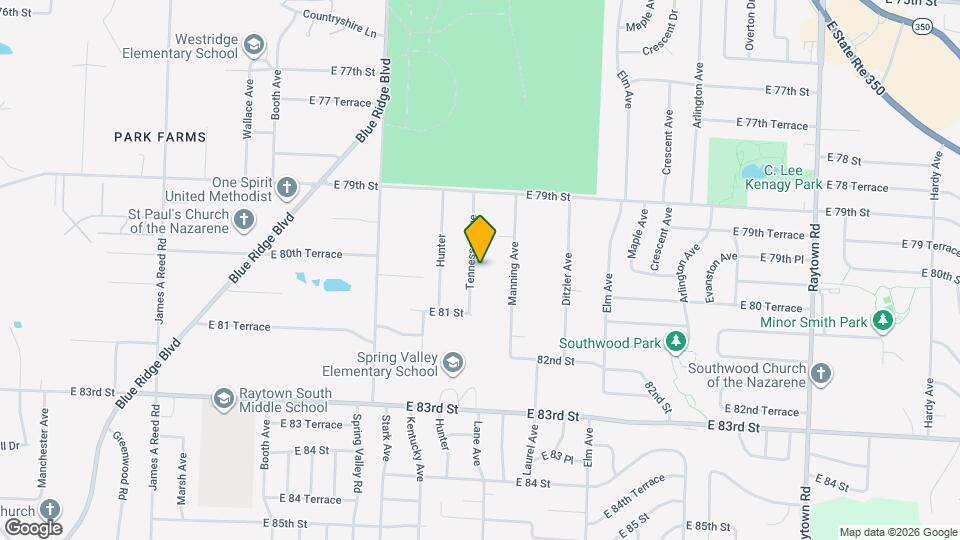 8007 Tennessee Ave Map and Location Details