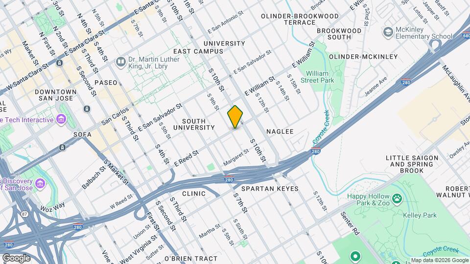 600 S 9th St Map and Location Details