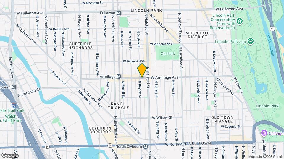 823 W Armitage Ave Map and Location Details