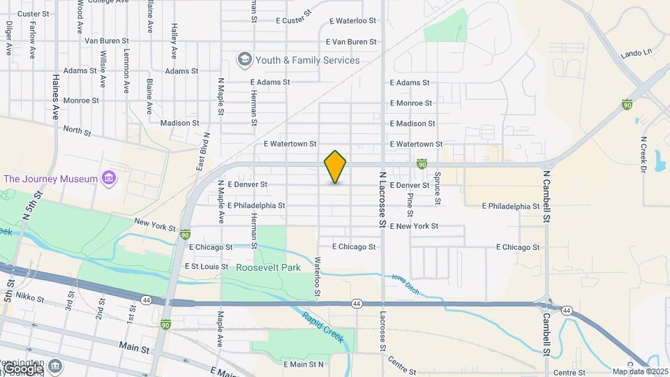 411 E Denver St-Unit -Unit 1 (upstairs) Map and Location Details