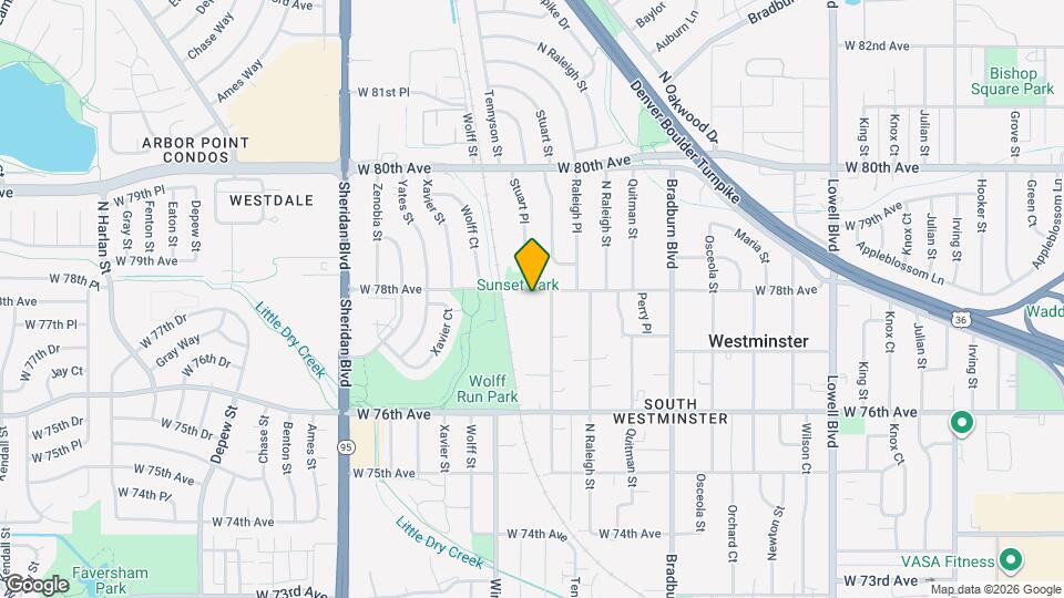 4310-4312 W 78th Ave Map and Location Details