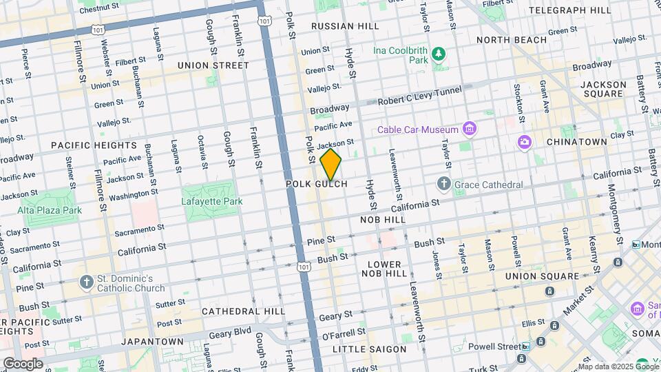 1637 Clay St Map and Location Details