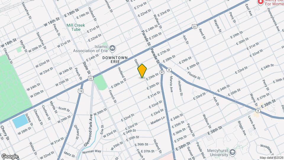 258 E 29th St Map and Location Details