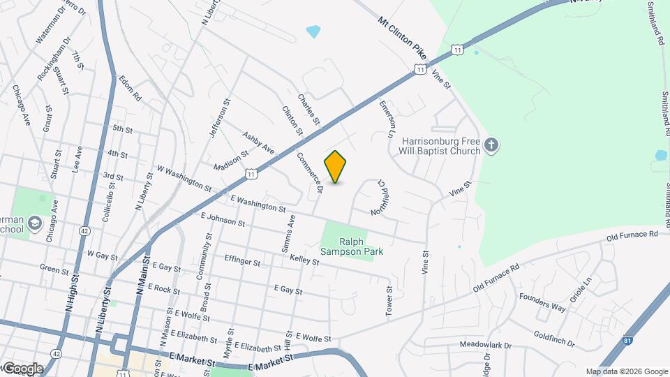 1026 Commercial Ct Map and Location Details