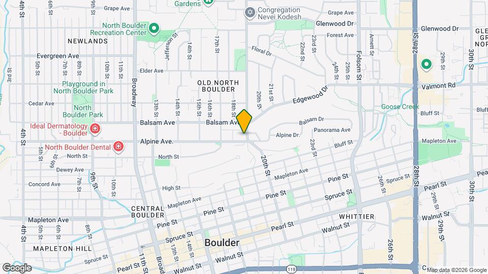 1895 Alpine Ave., Unit Apt C13 Map and Location Details