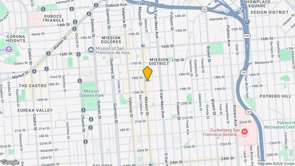 2235 Mission St Map and Location Details
