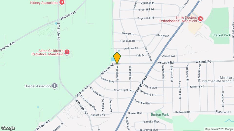 968 Woodland Rd Map and Location Details