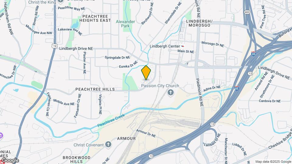 Peachtree Hills Court Apartments Map and Location Details